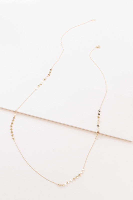 Rail Track Necklace (14K)