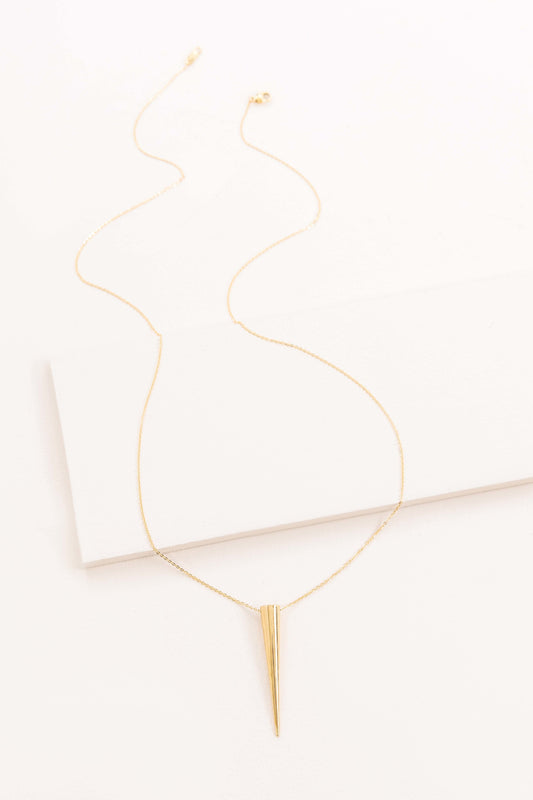 Drop Spike Necklace (14K)