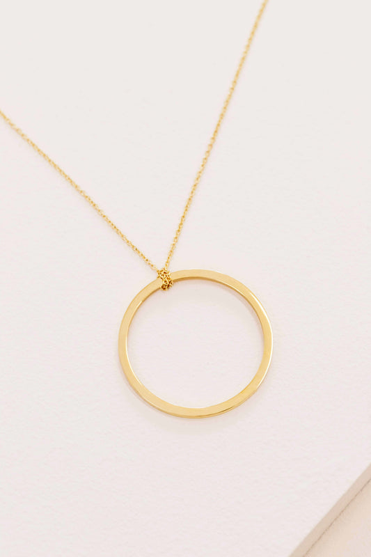 Circling Around Pendant Necklace (14K)