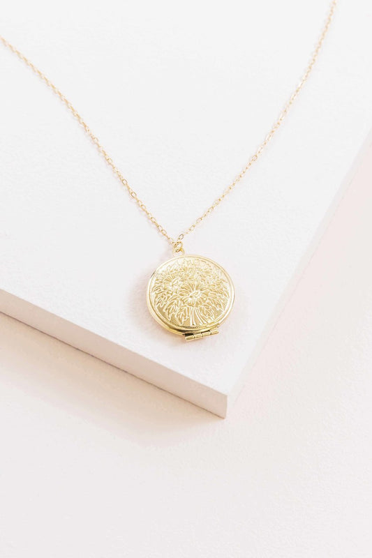 Blossoming Beginnings Locket Necklace (14K)