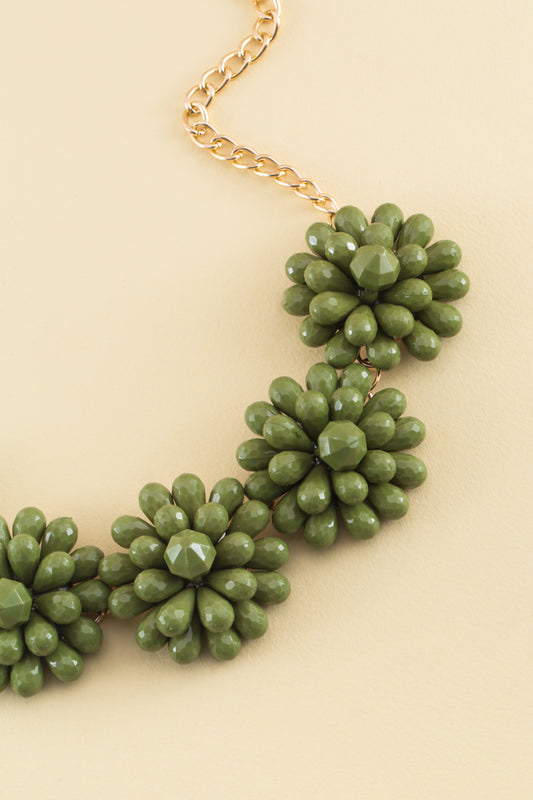 Peony Bloom Necklace | Sage