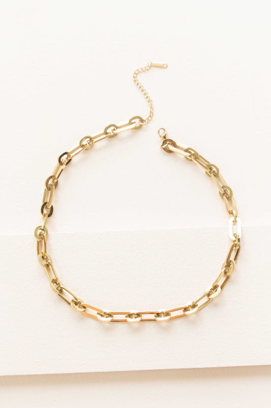 Overawe Large Chain Link Necklace (14K)