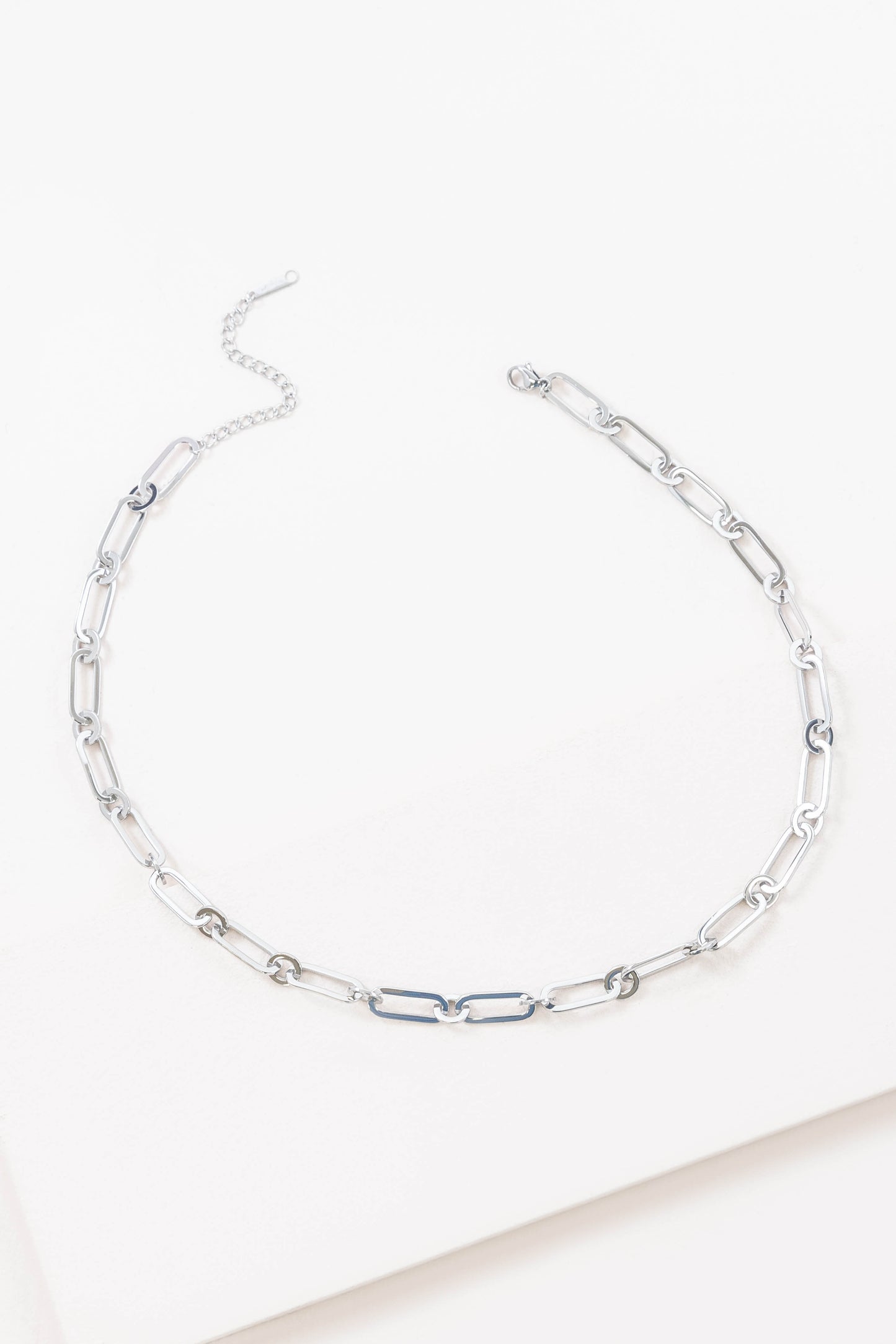 Overawe Large Chain Link Necklace | Silver