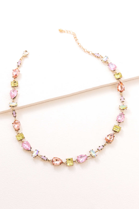 Iridescent Flare Necklace | Pink Lemonade