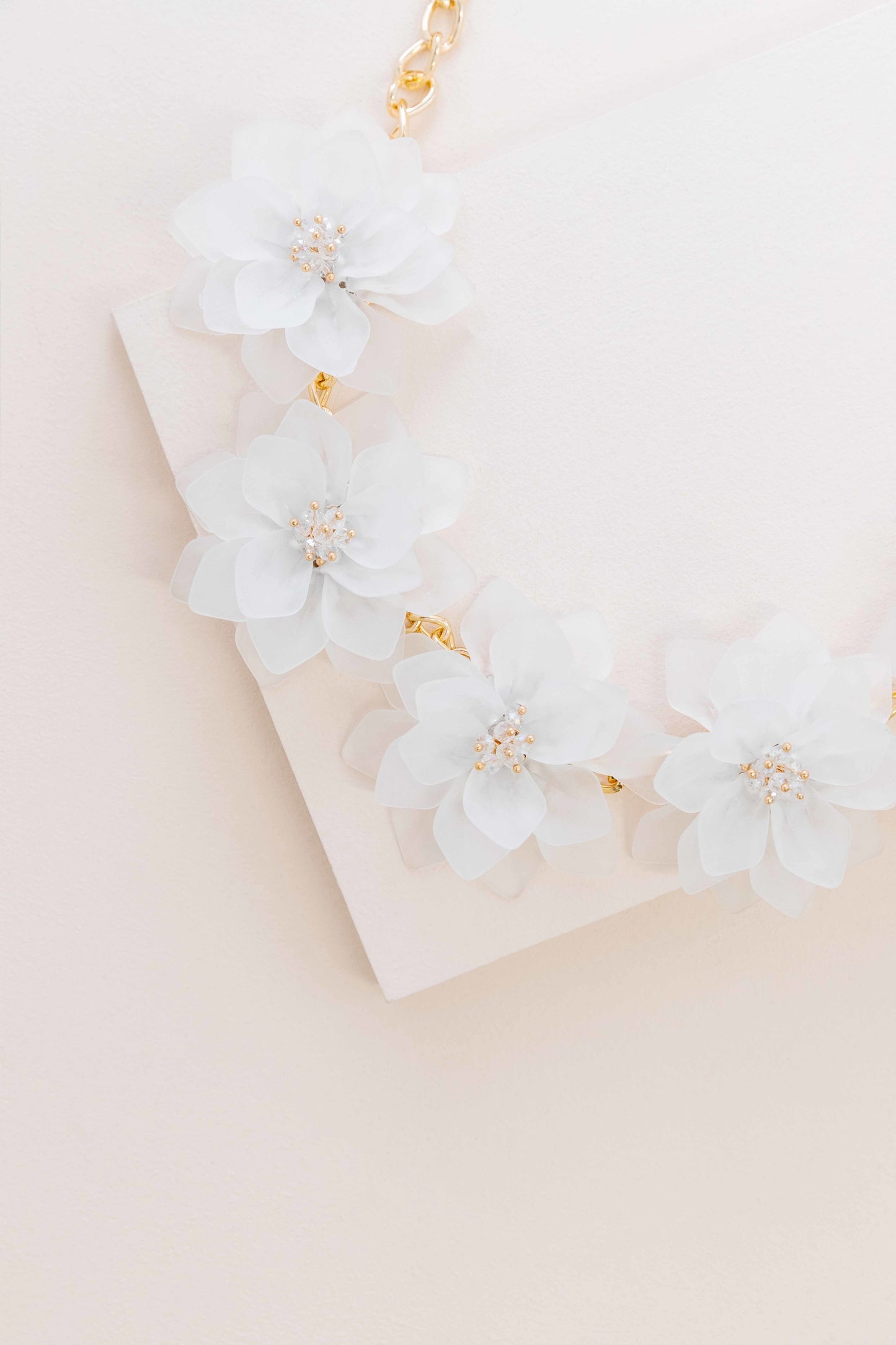 Fashion Forward Floral Necklace | Crystal Clear