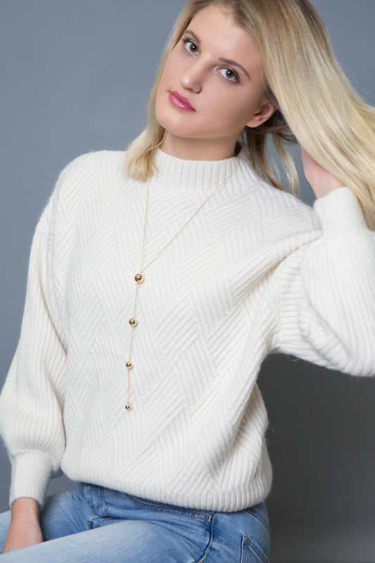 Graceling Gold Orb Y-Necklace