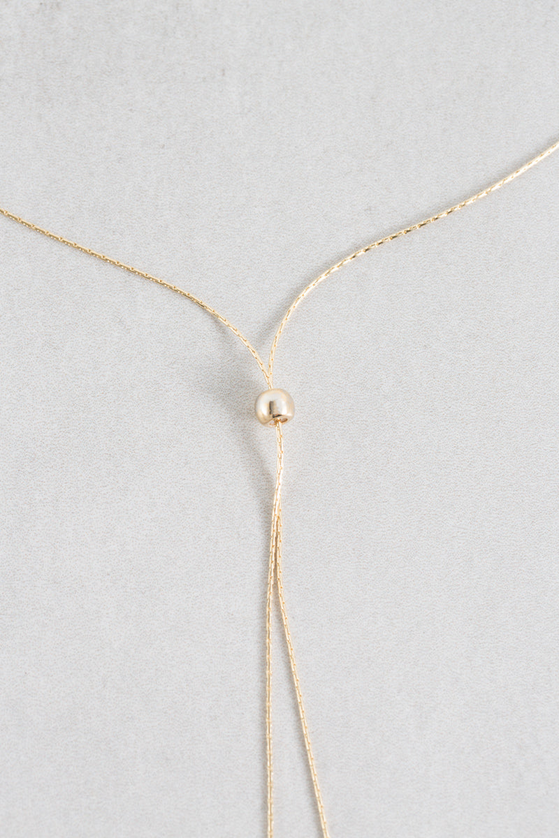 Catalina Bolo Tassel Necklace | Black