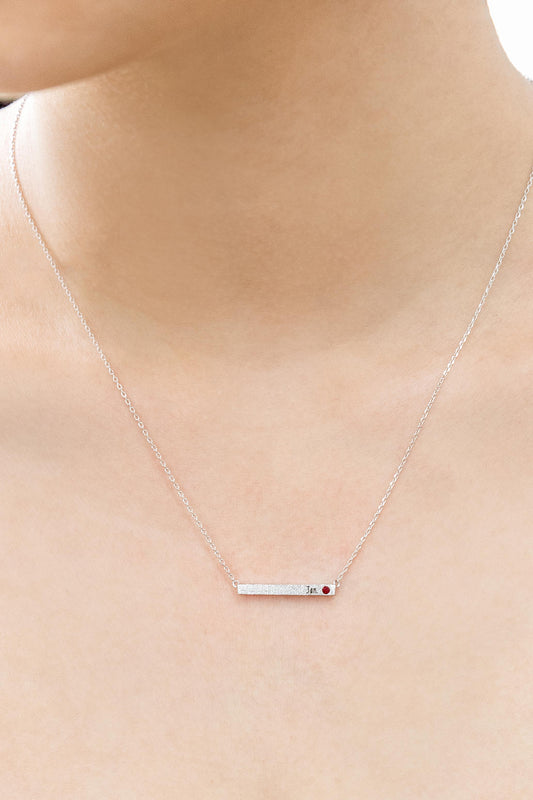 Birthstone Bar Necklace