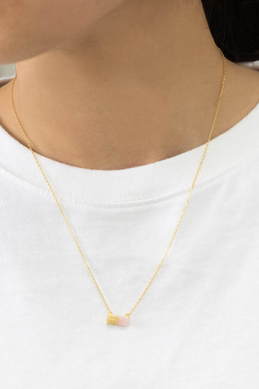Plate Stone Necklace