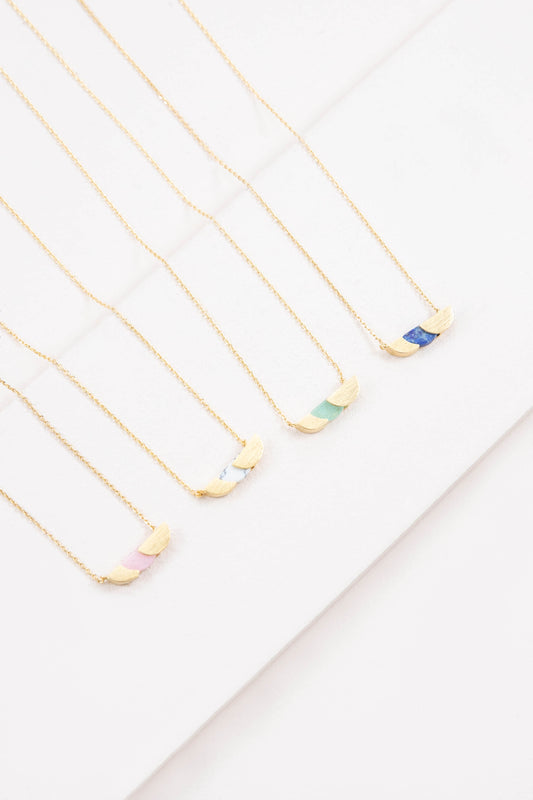 Lunar Eclipse Stone Necklace