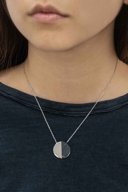 Callista Stone Necklace | Silver