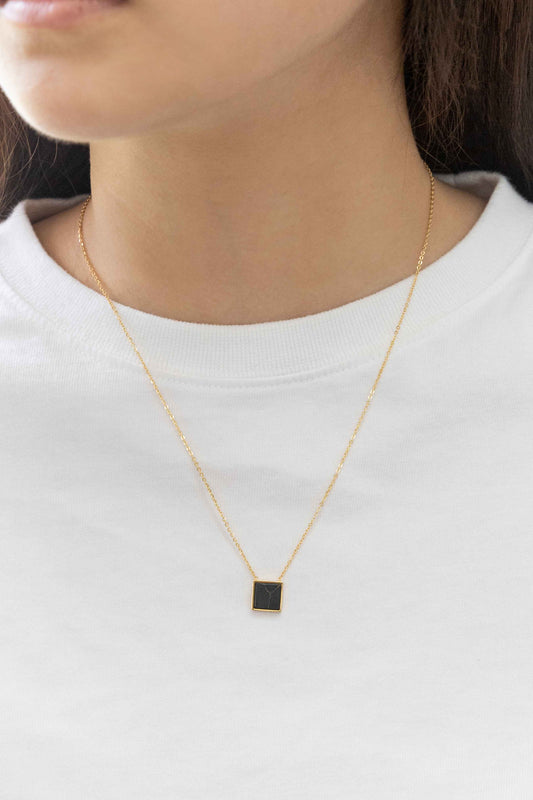 Emmy Stone Necklace | Gold (14K)