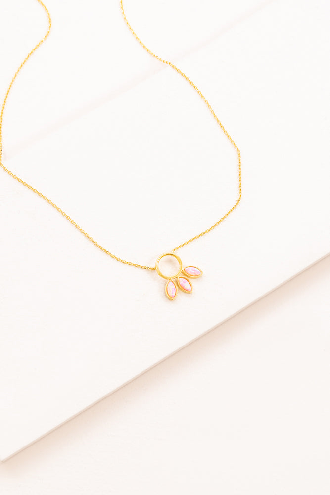 Pixum Tail Stone Necklace | Pink