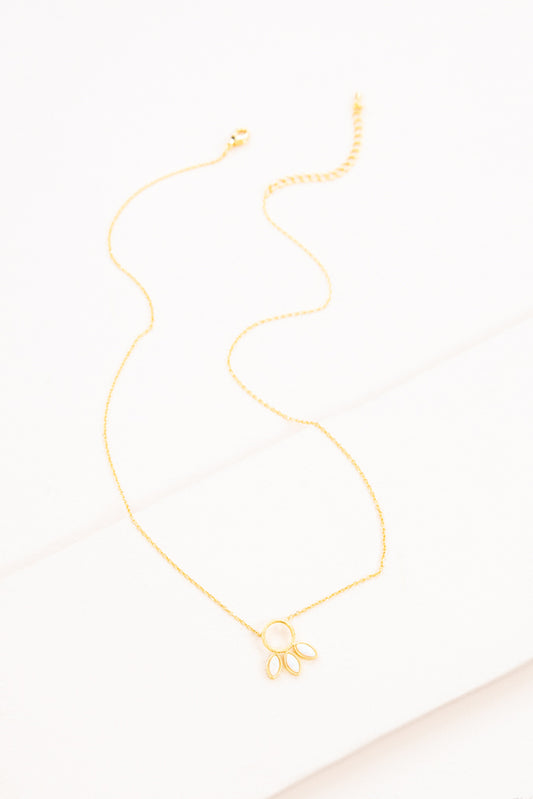 Pixum Tail Stone Necklace | White