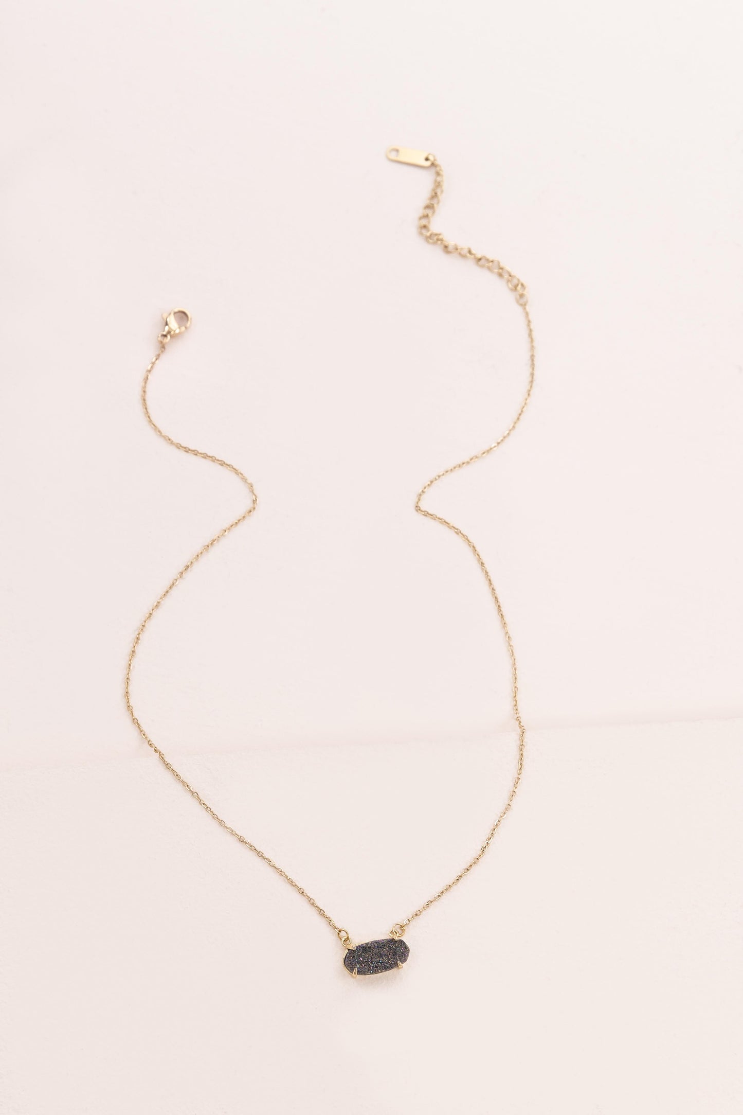 Marquise Druzy Necklace | Slate (14K)