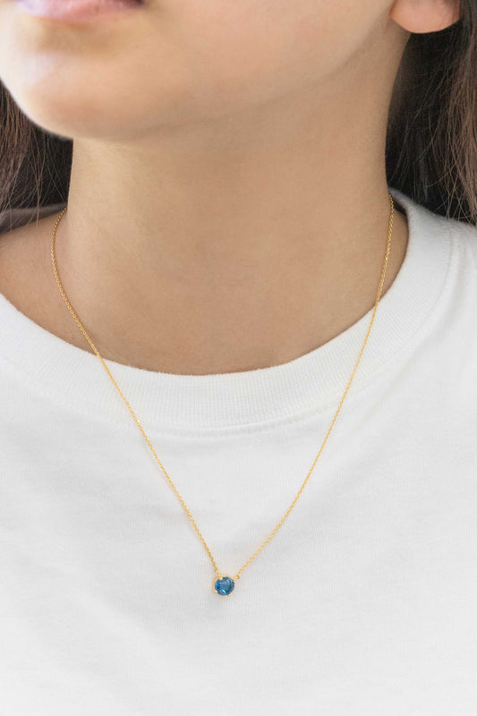 Ombre Stone Round Necklace