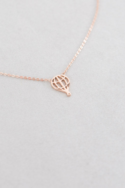 Hot Air Balloon Necklace (18K Rose & 24K Gold)
