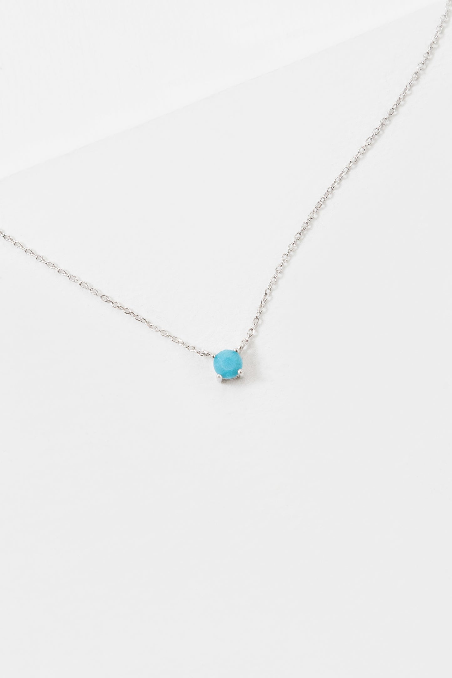 Birthstone Necklace (sterl.)