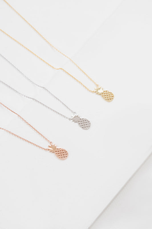 Pineapple Necklace (18K & 24K Gold)