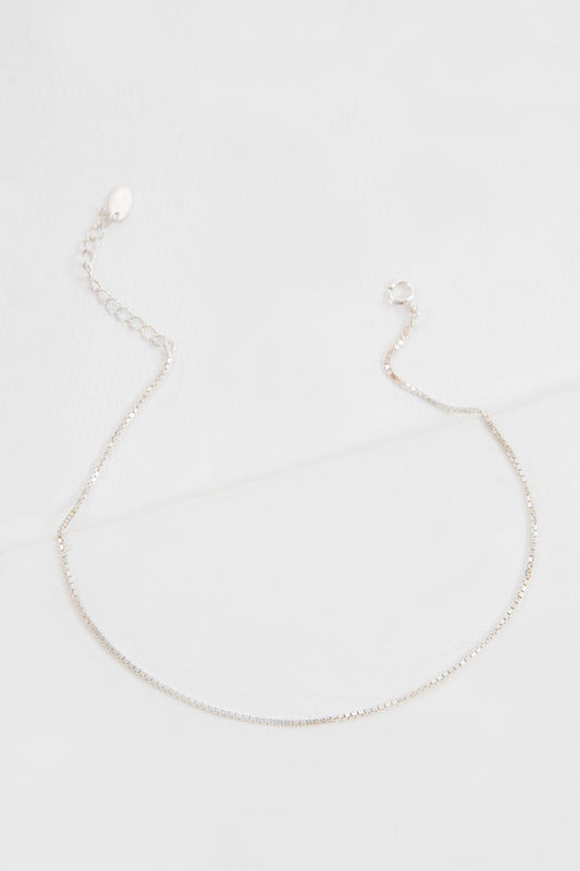 Ana Plain Chain Anklet (sterl.)