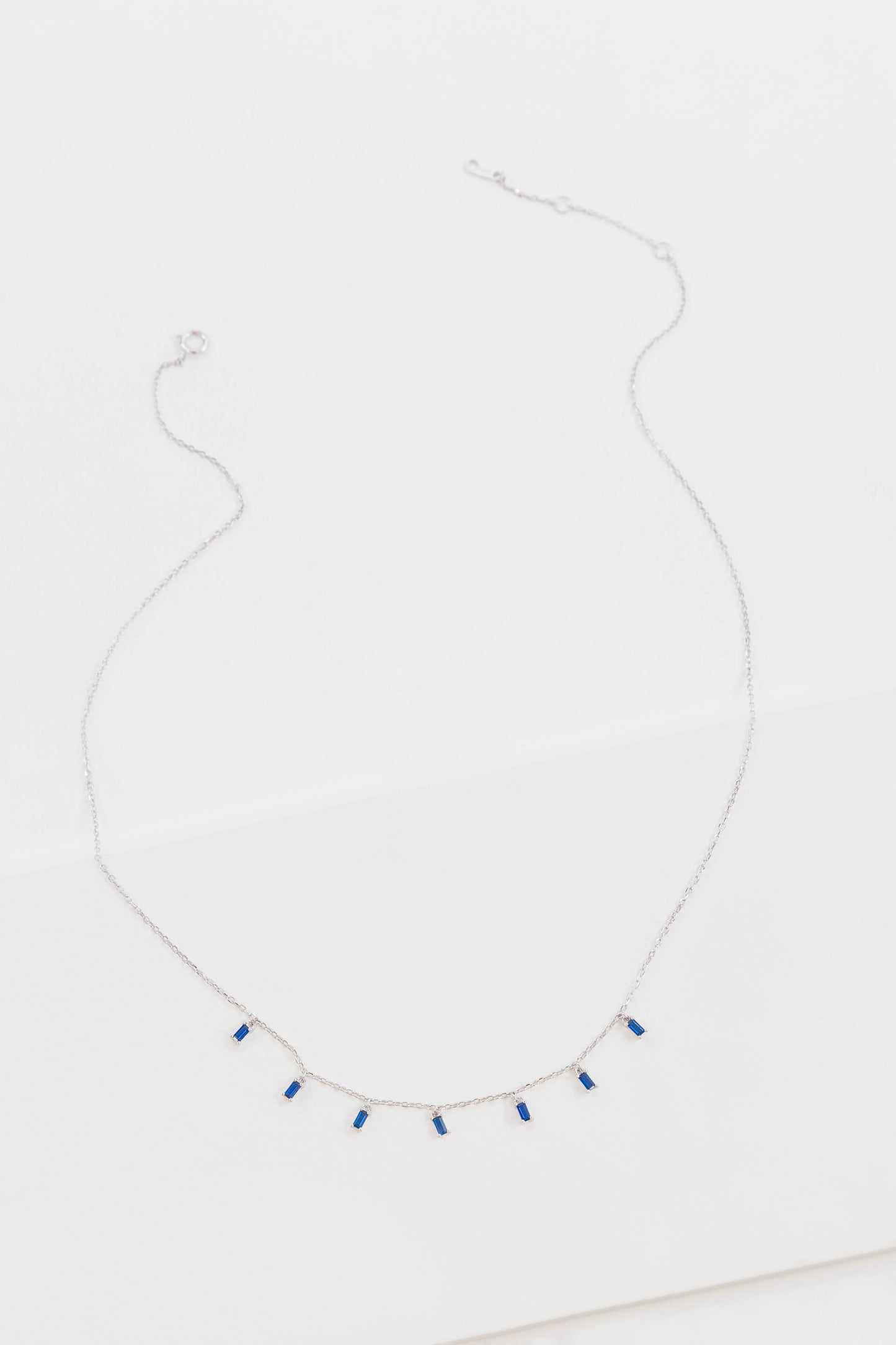 Sapphire Falls Necklace (sterl.)