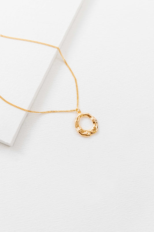 Charming Circle Necklace (14K) | Gold