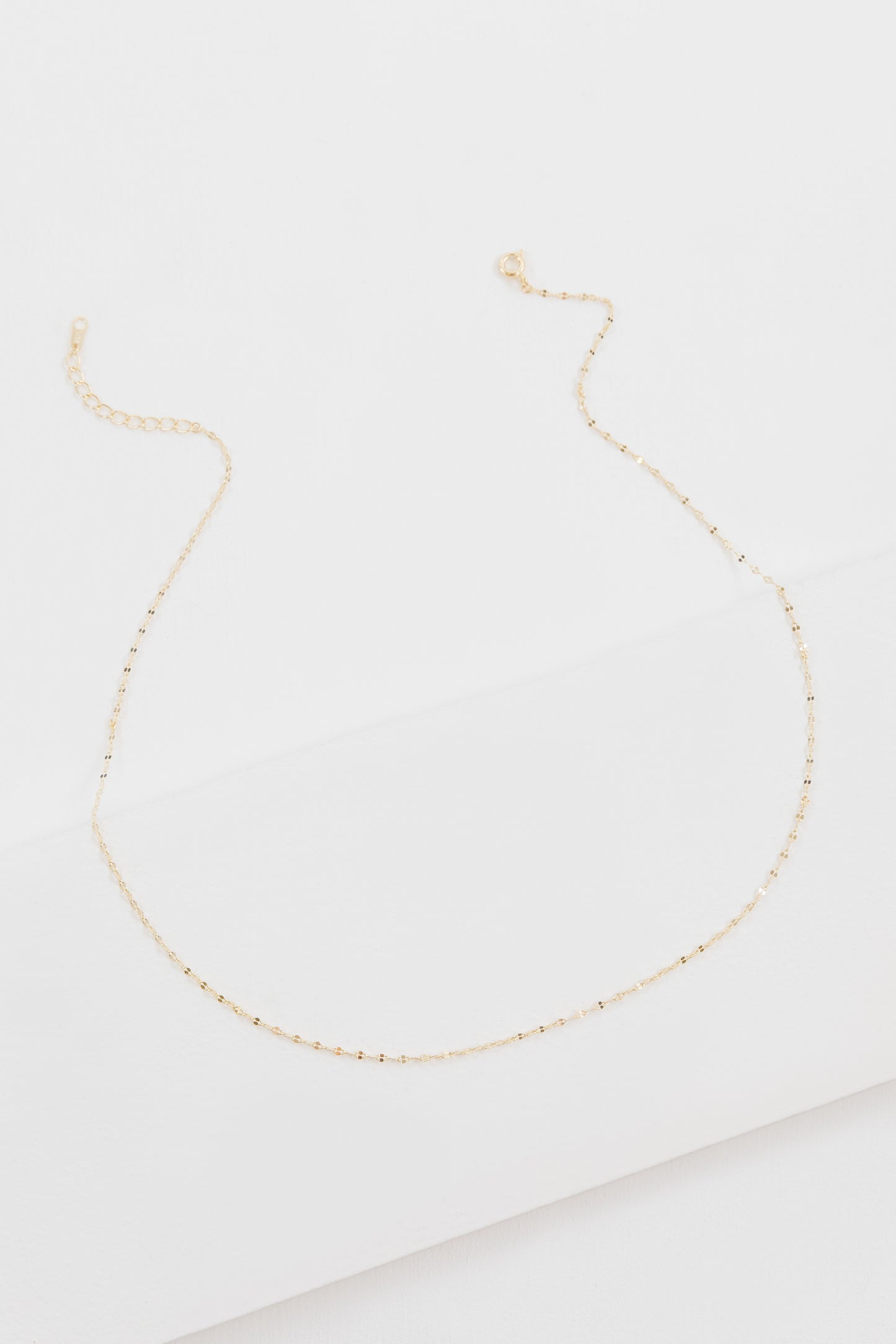 Simple Gold Chain Choker (14K)