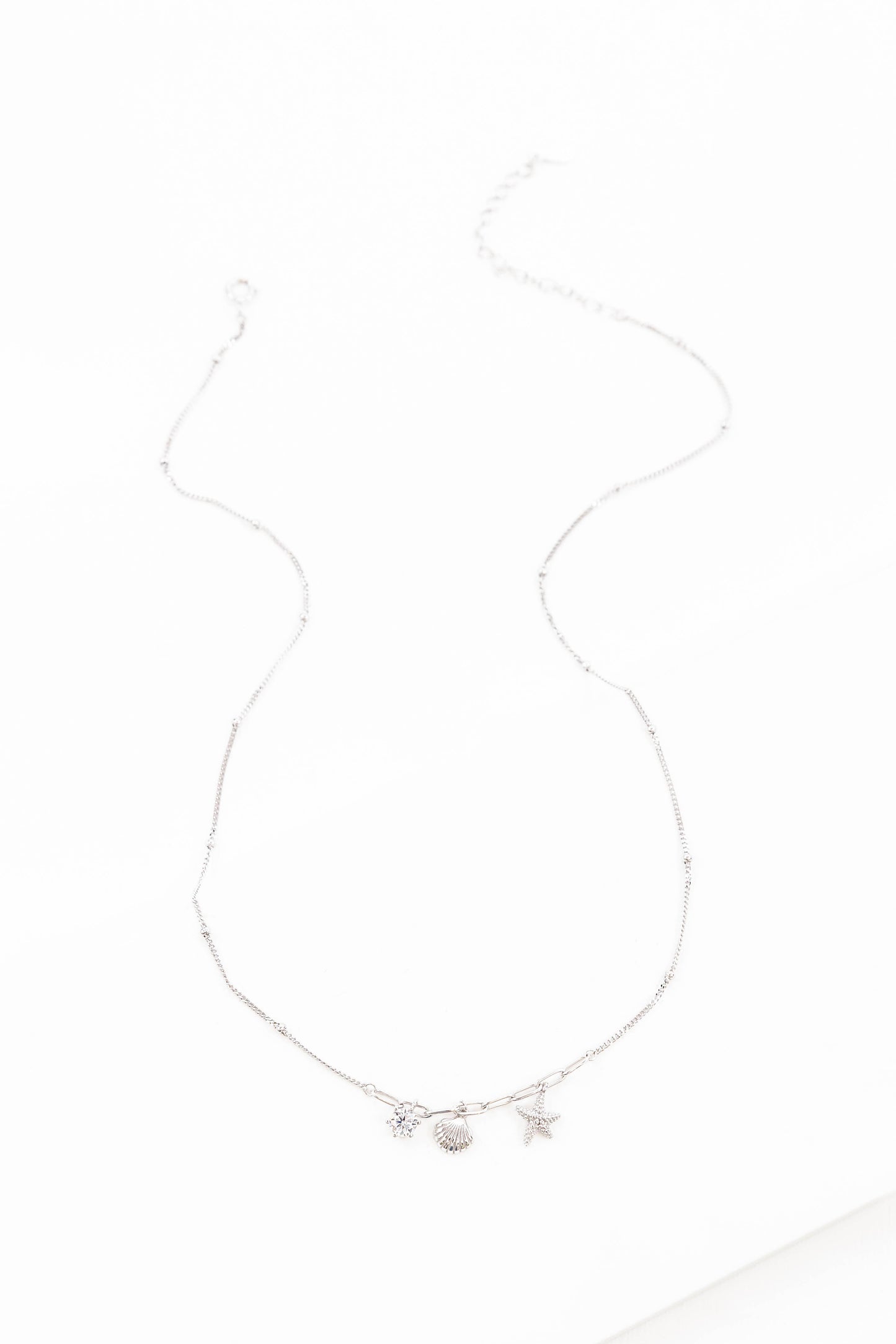 By The Sea Charm Necklace | Silver (sterl.)