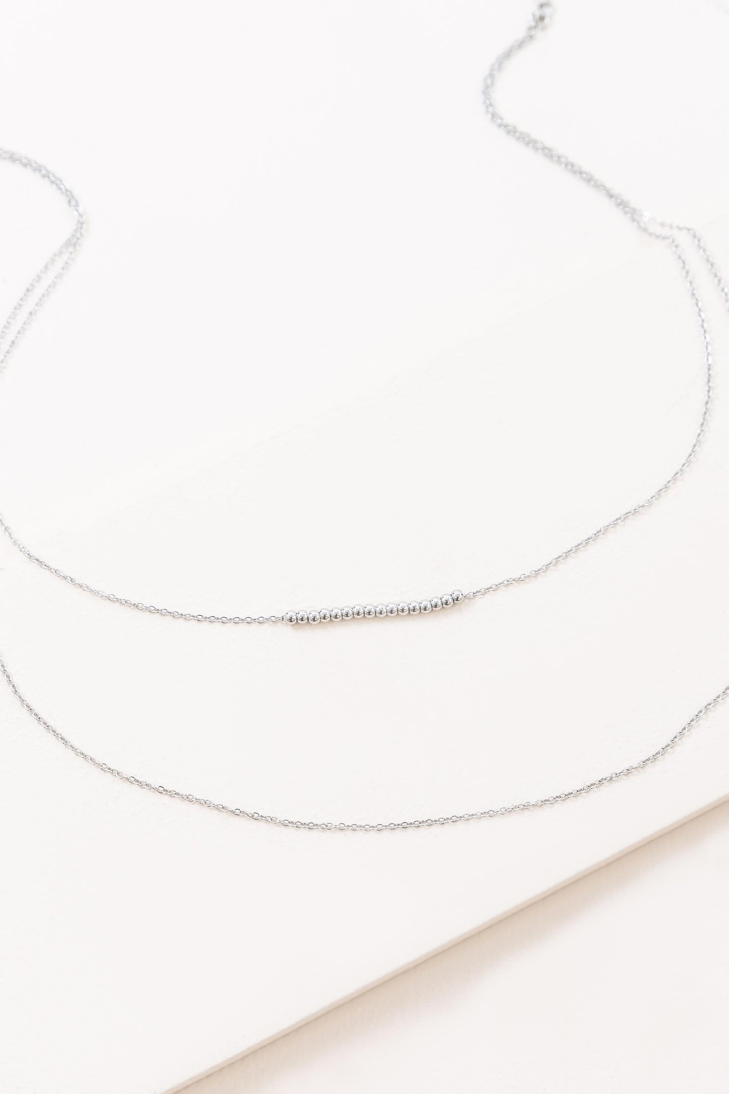 Bailey Layered Necklace | Silver