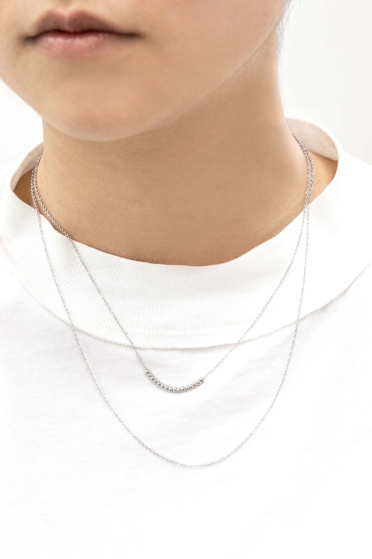 Bailey Layered Necklace | Silver