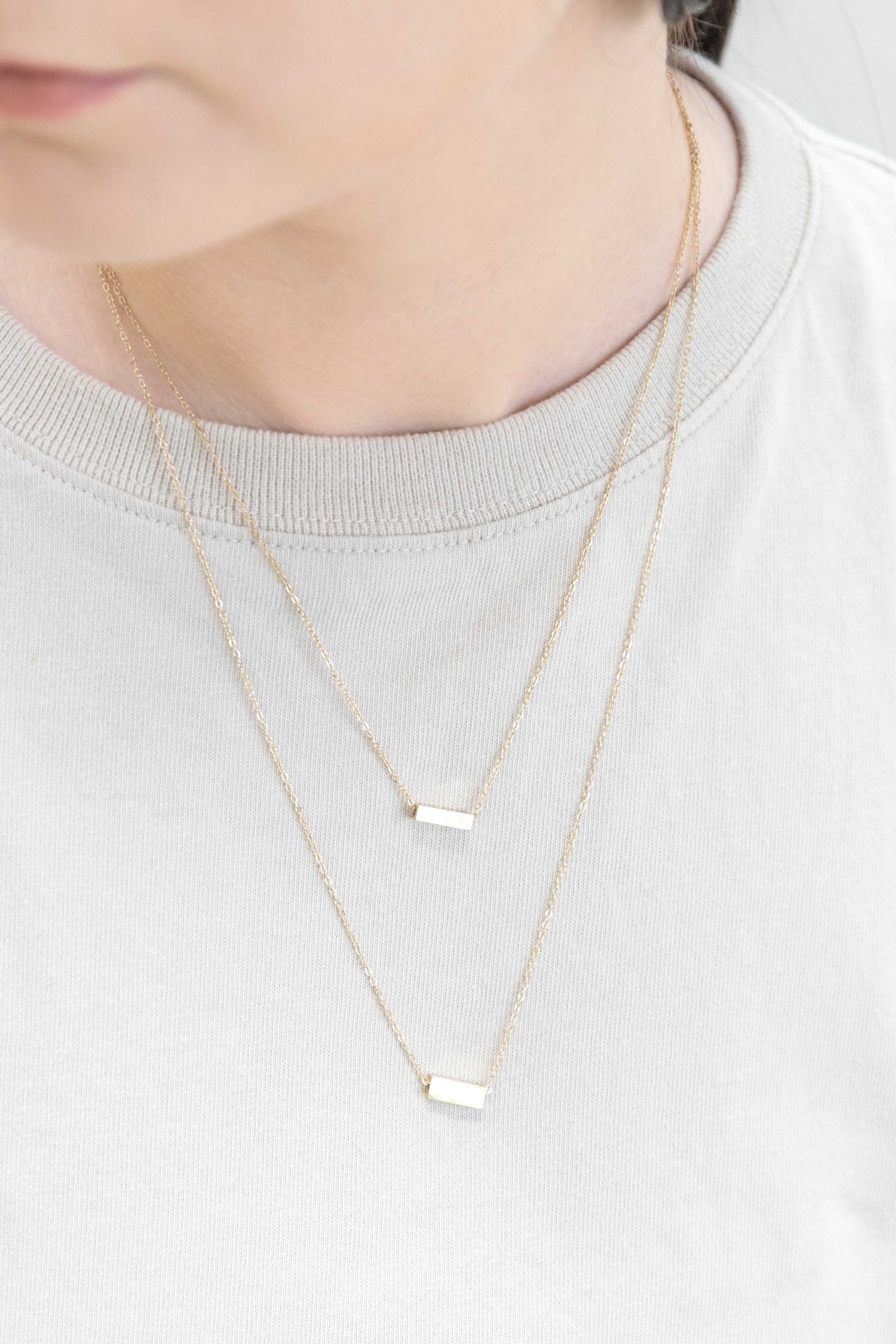 Strike a Pose Bar Layered Necklace | Gold (14K)