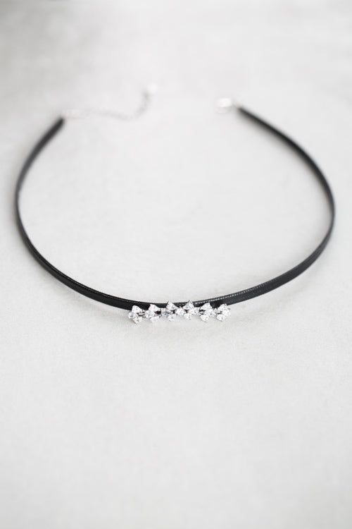 Sterling Silver | Stone Row Choker