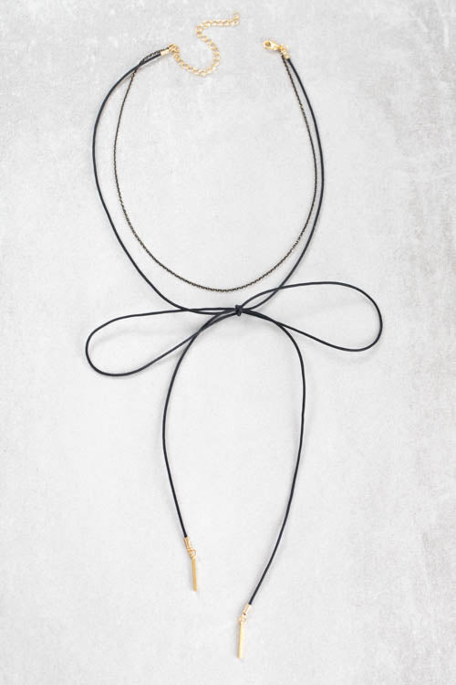 Double Wrap Tie Choker