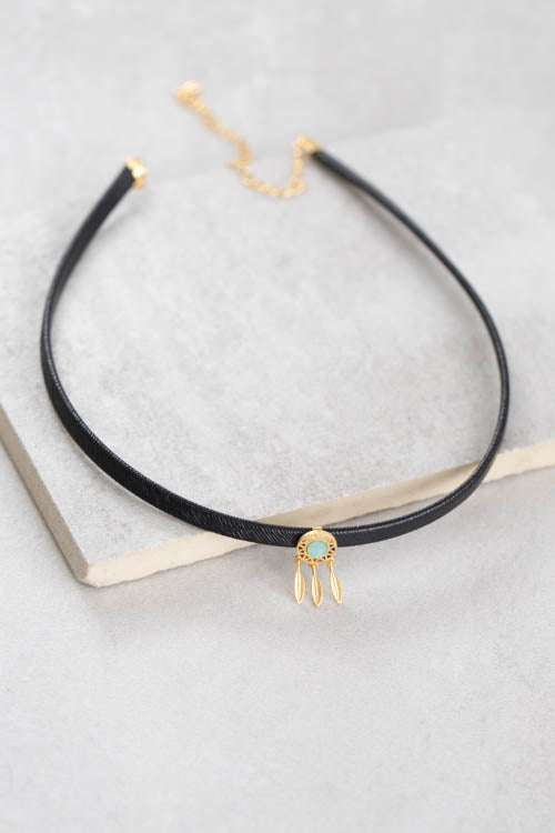 Leather Choker | Dream Catcher