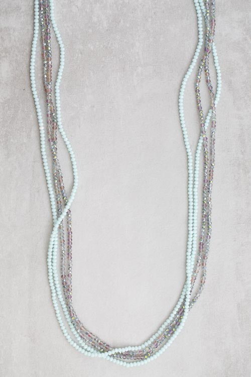Layered Bead Necklace | Summer Lagoon