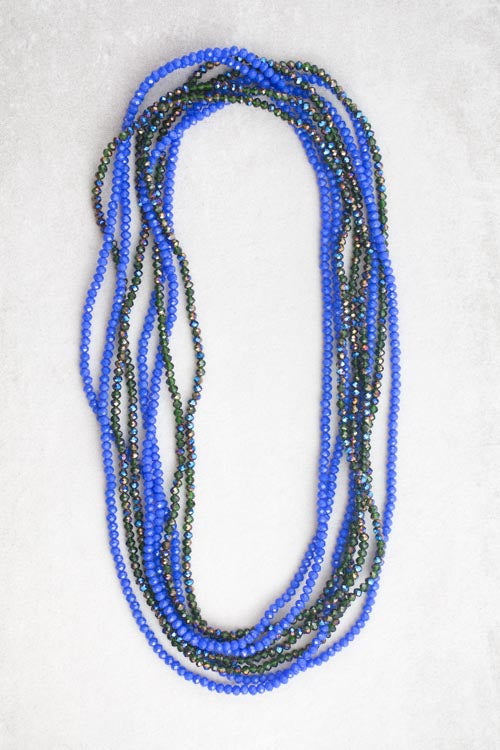 Layered Bead Necklace | Green Nile