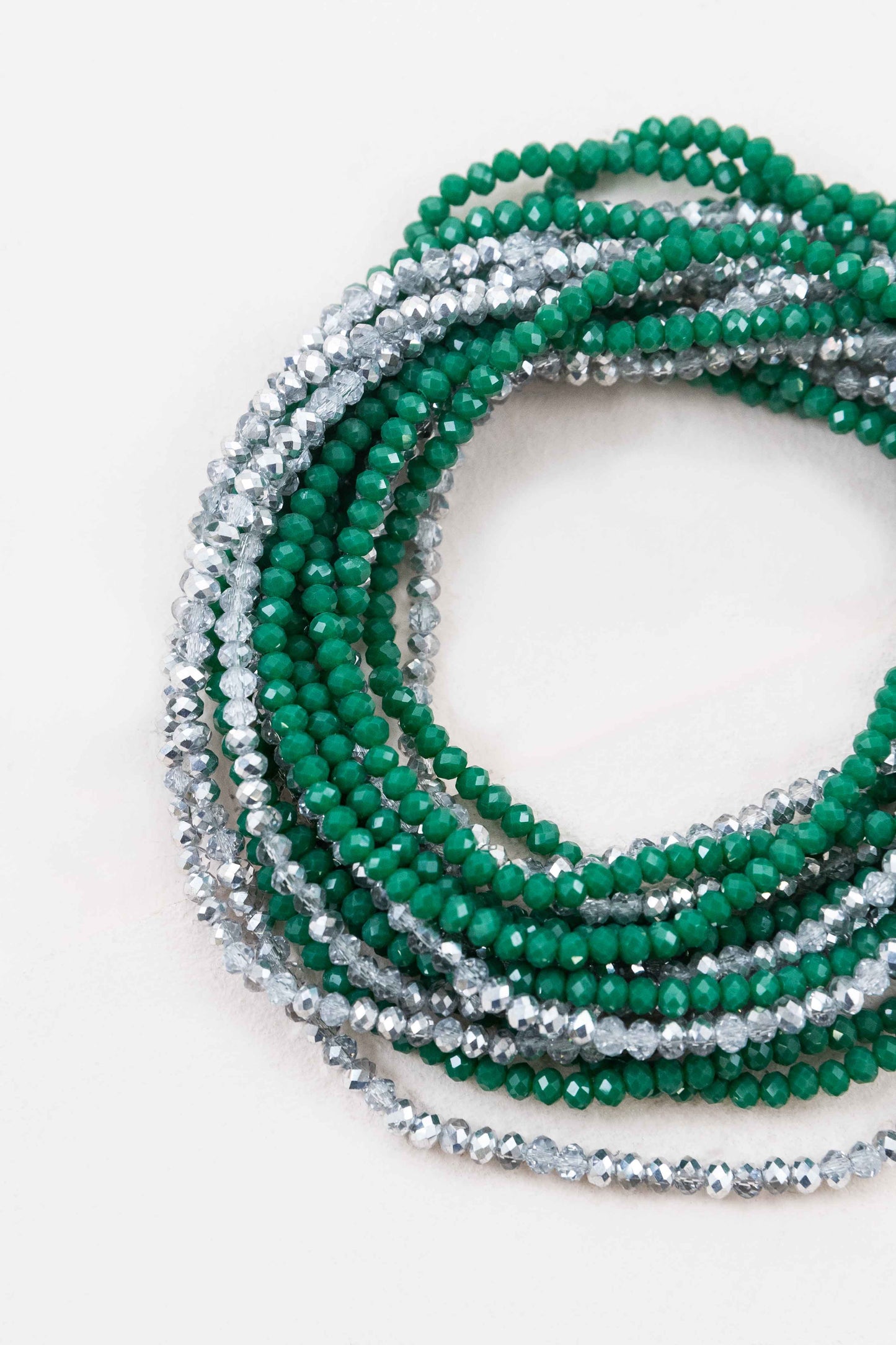 Layered Bead Necklace | Festive Green