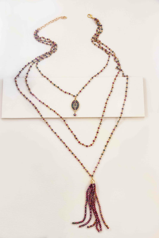 Angelia Layered Bead Necklace