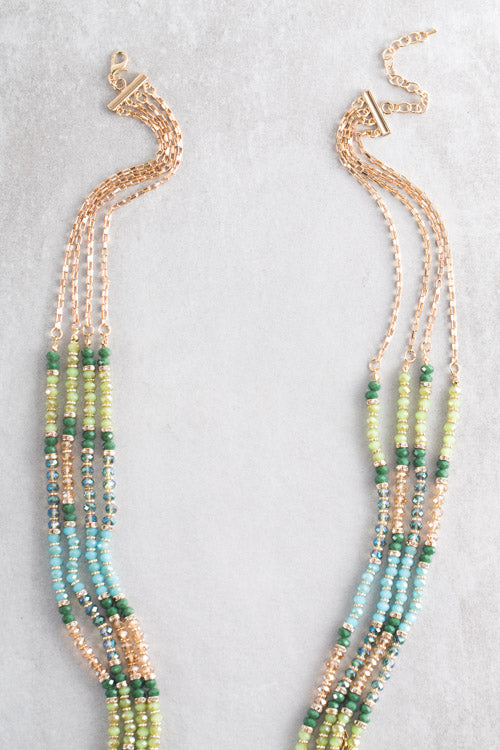 Nova Beaded Necklace | Green