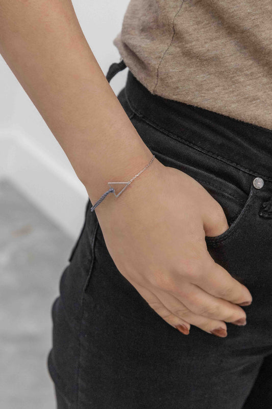 Triangle Rope Charm Bracelet