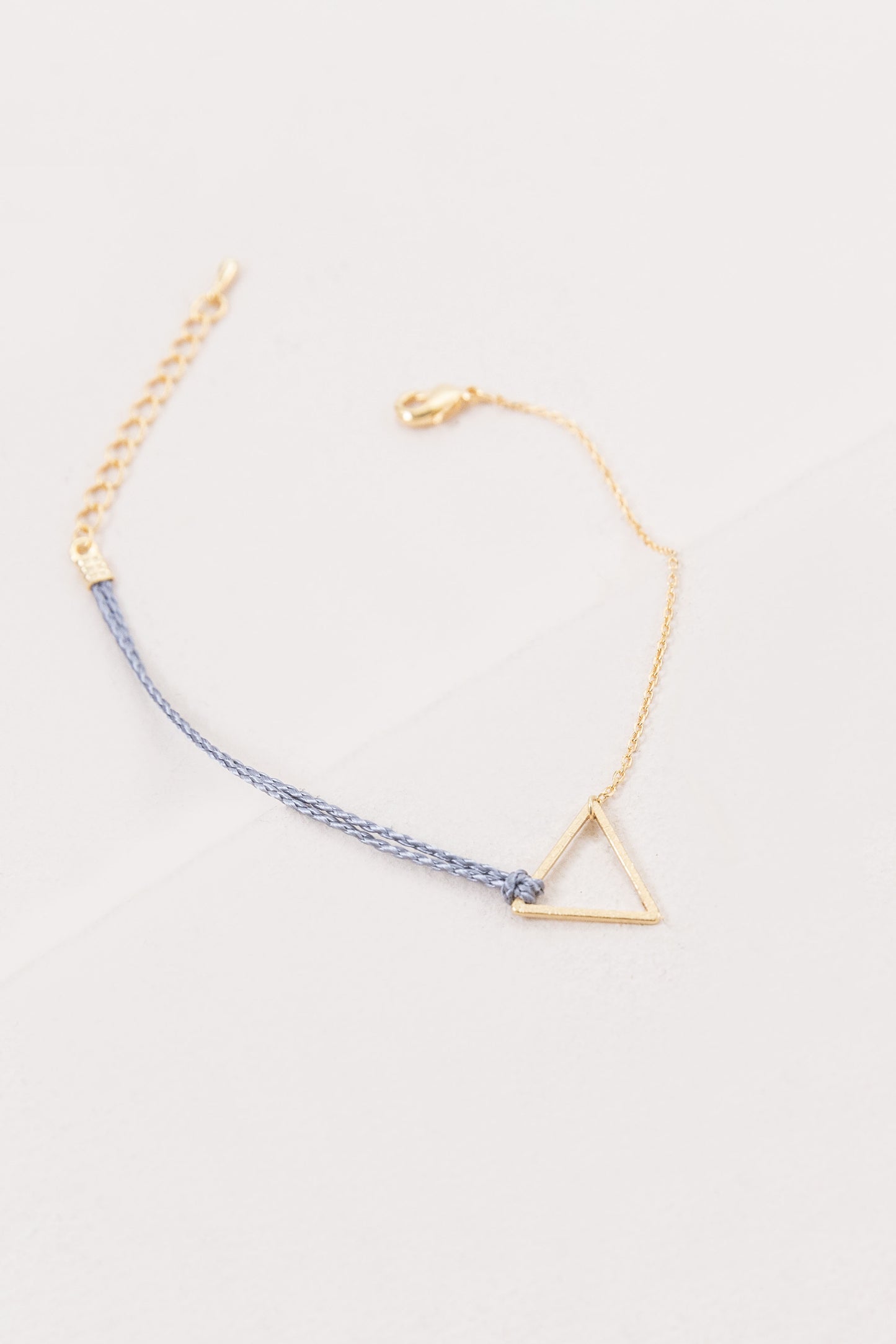 Triangle Rope Charm Bracelet