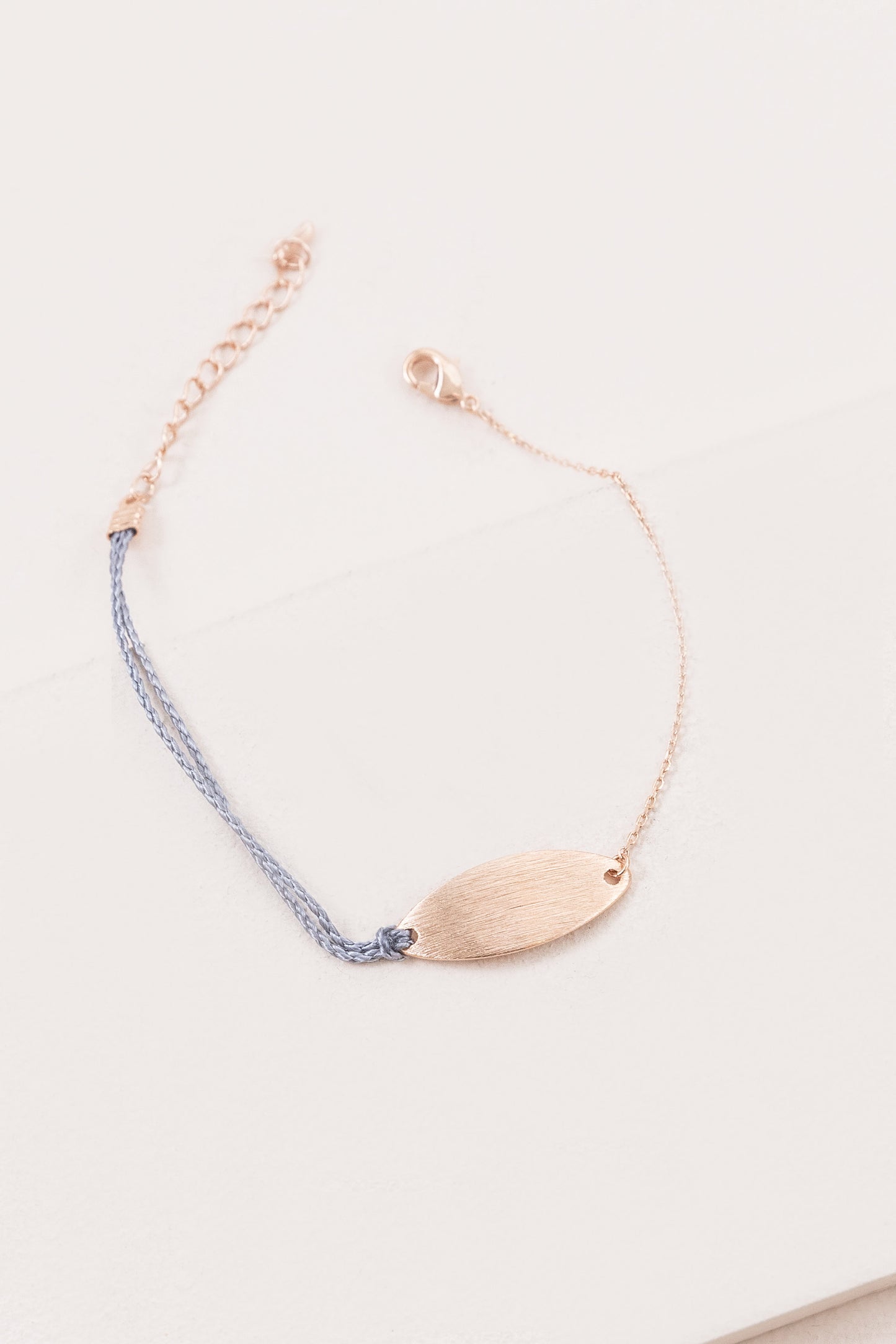 Plate Rope Charm Bracelet