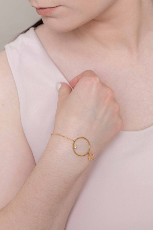 Come Around Stone Bracelet (18K)