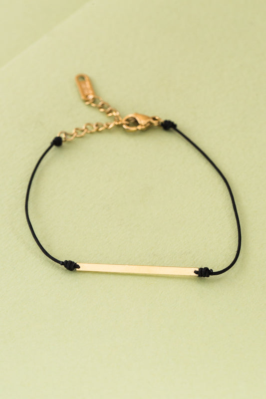 Lani Bar Cord Bracelet (18K)