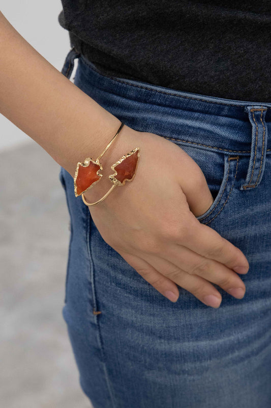 Arrow Spear Cuff | Clay