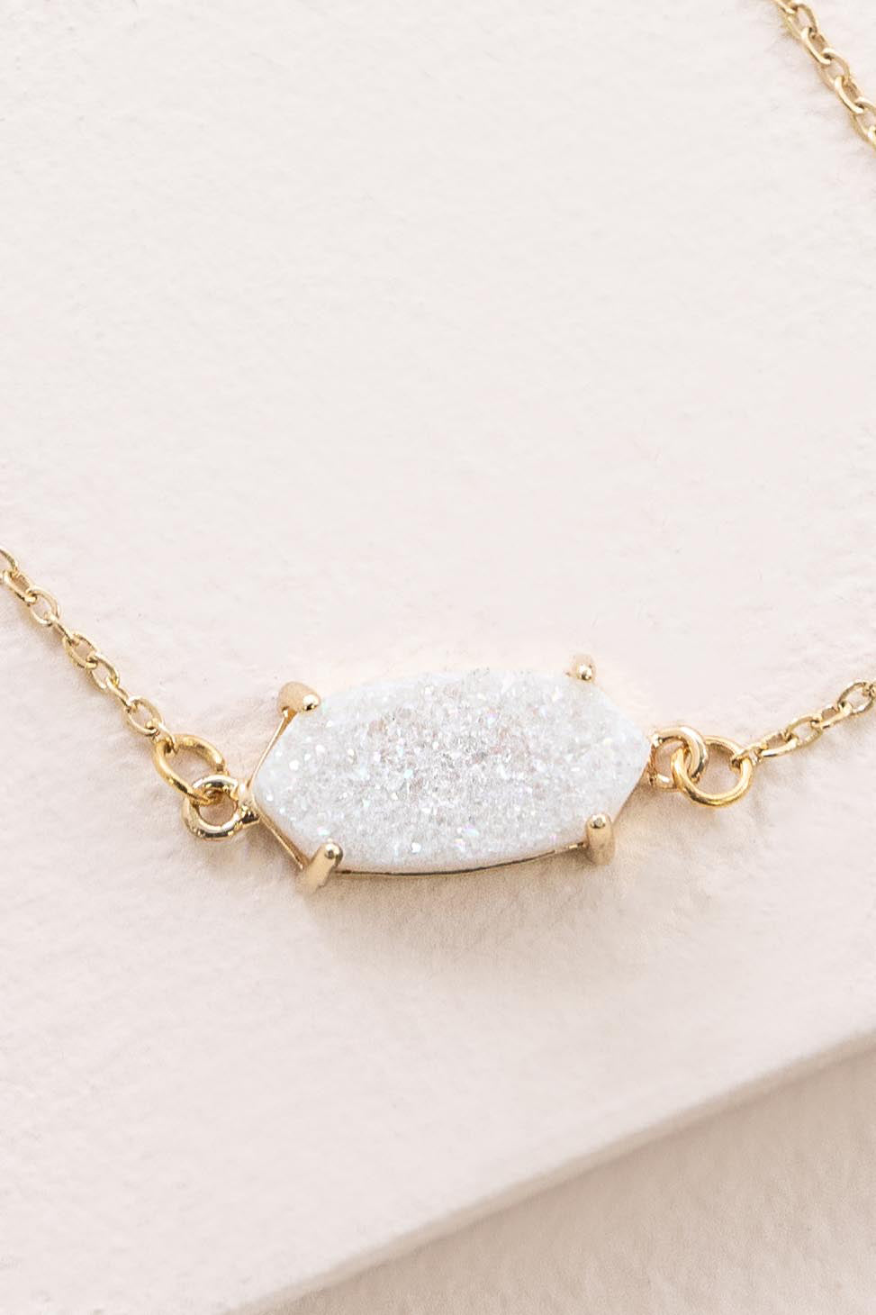 Marquise Druzy Bracelet | Alabaster (14K)