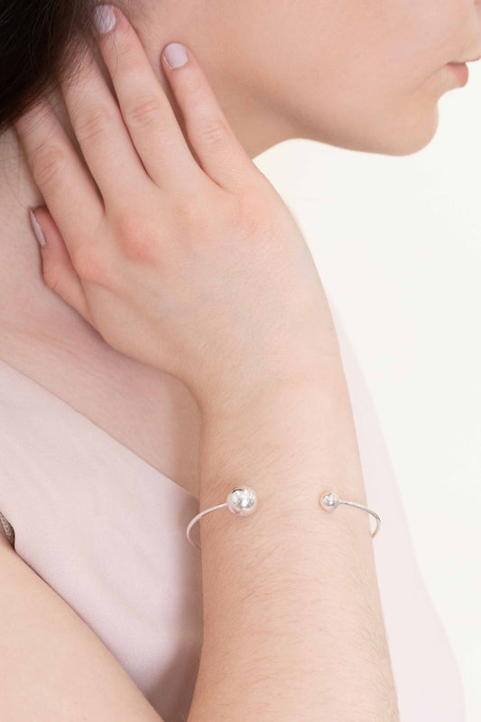 Asymmetrical Silver Cuff