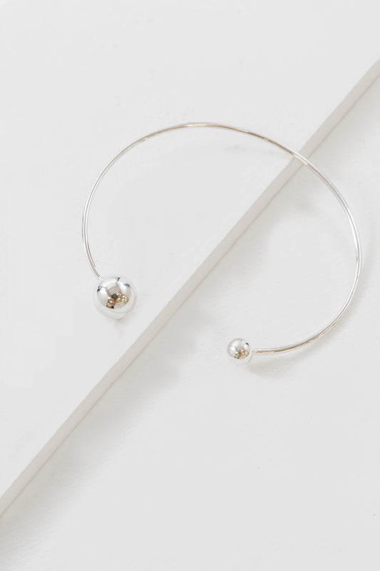 Asymmetrical Silver Cuff