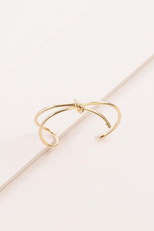 Folded Knot Cuff Bracelet