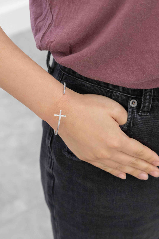 Cross Cuff Bracelet